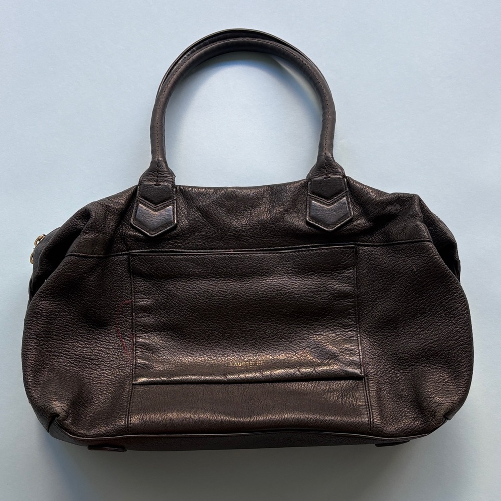 Vintage 2000 Lauren Ralph Lauren Black Leather Handbag